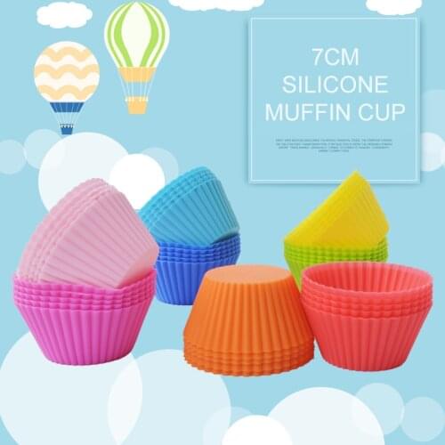 Round Shaped Silicone Cake Baking Molds Muffin Cupcake Baking Mold Kitchen Cooking Bakeware Maker DIY Cake Decorating Tool TSLM1