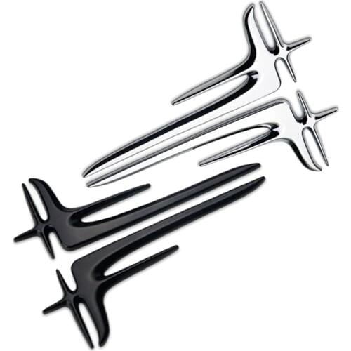 Side Fender Stickers for Mercedes Benz C200 C180 E350 AMG CLK GLA CLS CLC W205 W212 W210 W204 W168 Chrome Emblem Decal Car Auto