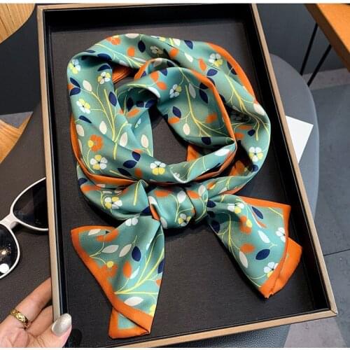New fashion literary Korean version of small fresh and narrow long scarf decorative scarf headband tie wrist strap bag belt