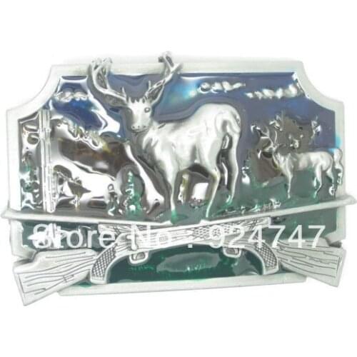 Hunting Deer Belt Buckle