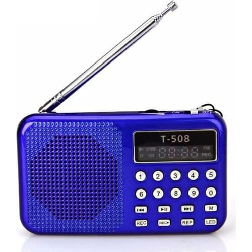 Portable Radio Support MP3 Music TF / SD Card LCD Display FM Radio For CD DVD Mobile Phone Notebook Computer hot sale