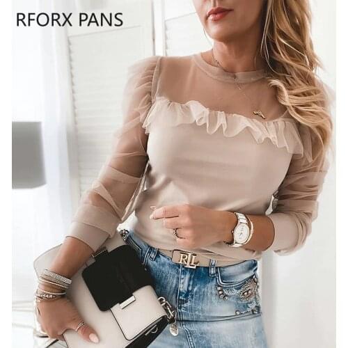 Женские блузки и рубашки RFORX PANS China At AliExpress