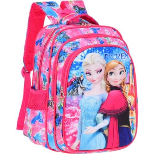 Disney new backpack frozen Princess primary school bag 3d cartoon childrens schoolbag kindergarten small backpack