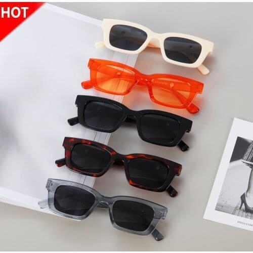 New Fashion Retro Rectangle Sunglasses 90s Narrow Square Frame Driving Sun Glasses Driver Goggles UV400 Protection Eyeglasses