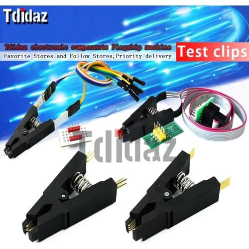 Test Clip IC SOP8 BIOS Clip Wide and Narrow Body 8-pin Universal Clip Adapter Clip IC Socket Burning Chip Clip