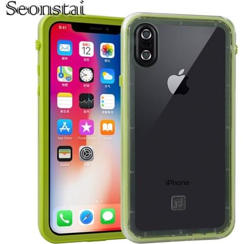 For iPhone X Waterproof Case IP68 Underwater Shock Snow Proof Protection for iPhonex 10 With Touch ID Coque Water Proof Cover