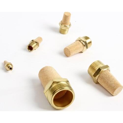 1PC Pneumatic Exhaust Muffler Brass Silencer Fitting Noise Filter Reducer Connector BSL-M5 1/8" 1/4" 3/8" 1/2"BSP
