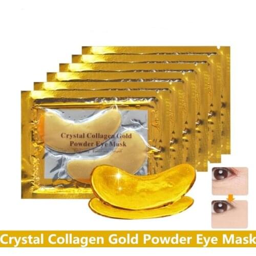 20PCS Crystal Collagen Gold Powder Eye Mask Anti-Aging Dark Circles Acne Beauty Patches For Eye Skin Care Korean Cosmetics