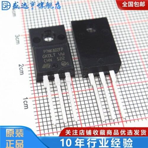 10Pcs/Lot STP7NK80ZFP P7NK80ZFP5.2A 800V TO220F DIP MOSFET Transistor