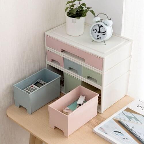 2020New Desktop Drawer Storage Cabinet Sundries Storage Box Stationery Case Makeup Organizer Jewelry Box Cosmetic Container