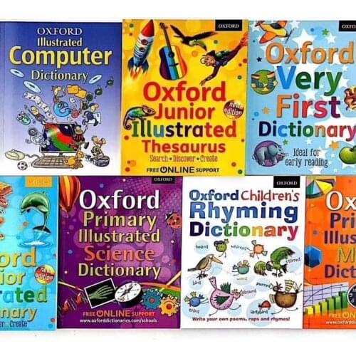 7 Books/set English Books Childrens Enlightenment Picture Dictionary Oxford Very First Dictionary Junior Early Livros New 2021
