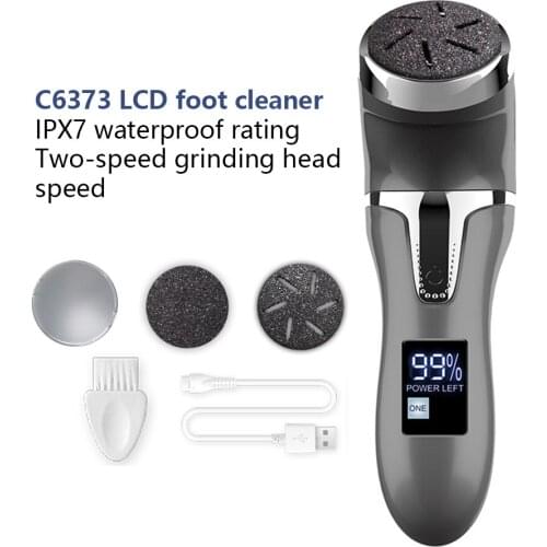 Rechargeable Electric Vacuum Adsorption Foot Grinder Portable Foot File Pedicure Callus Remover Feet Care Peeling Machine LCD