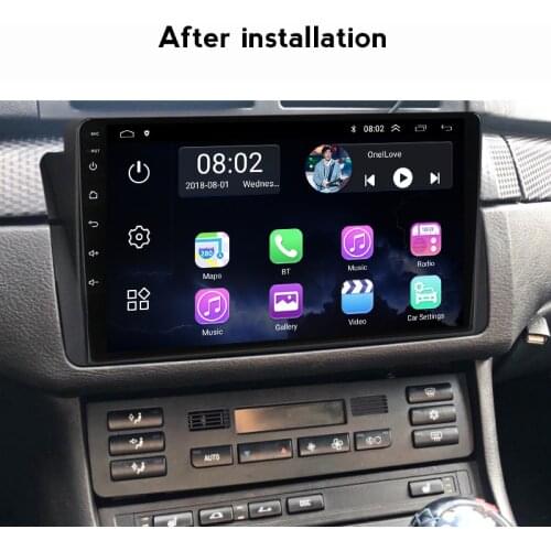 Car radio multimedia player For BMW E46 M3 318/320/325/330/335 Rover 75Coupe Navigation GPS Stereo 2+32GB 2.5D screen Audio