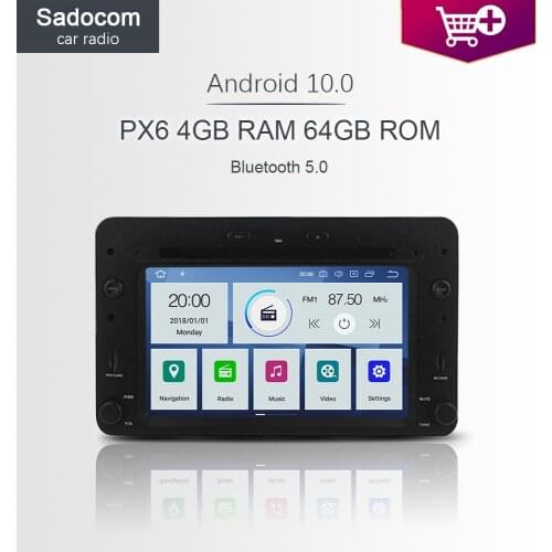 PX6 1 din Android 10.0 Car DVD player 6 Core 64GB ROM 4GB RAM autoradio Bluetooth For Alfa Romeo 159 Brera 159 Sportwagon Spider