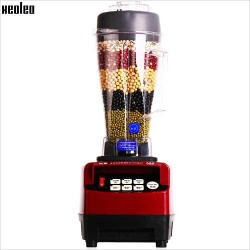 Xeoleo Soybean Milk Machine Heavy Duty Ice Blender 1390W Commercial Blender Mixer 1.8L Juice Mixer 220V with Timing function