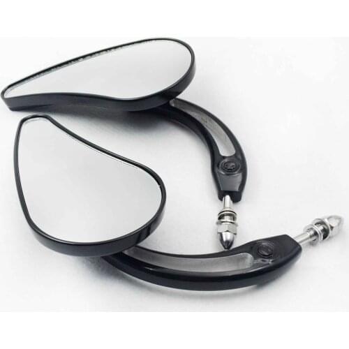 Afetermarket free shipping motorcycle mirror Motorcycle BLACK Raindrop Side Mirrors For 1984 and up Harley Davidson Street 500