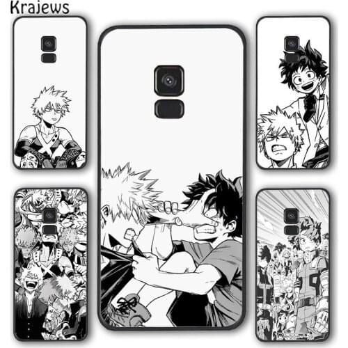 Krajews Boku no My Hero Academia Phone Case Cover For Samsung Galaxy S6 S7 edge S8 S9 S10 E lite S20 plus ultra Note funda coque