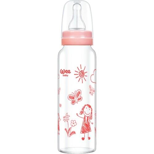 Wee Baby Klasik Isıya Dayanıklı Cam Biberon 240 ml