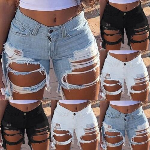 Women Jeans Shorts Pants Overalls Pants Jeans Poled Distressed Casual Fit Jeans Tassel Belt Bandage Jeans Джинсы Женские