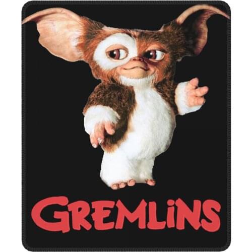 Gremlins Gizmo Gaming Mouse Pad Monster Gremlin 80s Christmas Movie with Locking Edge Mat Pads Rubber PC Table Decoration Cover