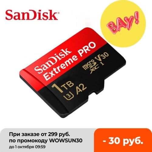 Sandisk Original Memory Card Extreme Micro SD Card A2 A1 V30 U3 Flash Card 64GB 32GB TF Card 128GB Memory Microsd For Free Ship