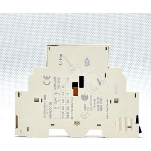 Schneider Fault signalling contact + instantaneous auxiliary Contact blocks GVAD1010 GVAD1001 GVAD0101 GVAD0110