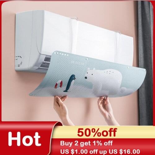 Home Adjustable Air Conditioner Cover Indoor Anti Direct Blowing Air Conditioning Windshield Deflector Baffle Wind Guide