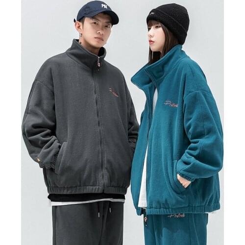 Mens Jacket Fashion Autumn Winter Fleece Sweater Coat Male Casual Sports Women Hooded Warm Outerwear Outside Loose Clothes