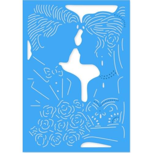 Hemere Wedding Couple Frame Metal Cutting Dies Scrapbooking Photo Album Embossing Paper Decorative Crafts Die Cut 2019 new