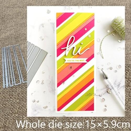 XLDesign Craft Metal Cutting Dies stencil mold Simple Strips decoration scrapbook Album Paper Card Craft Embossing die cuts