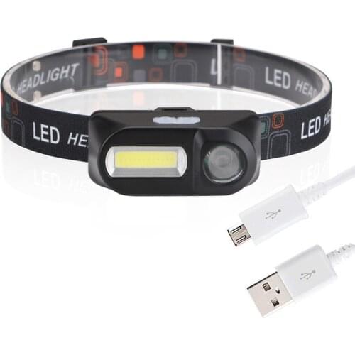 Multi-Function USB Interface Charging Headlight Cob Outdoor Emergency Headlight Camping Fishing Headlight