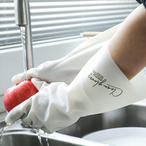 Gloves Nitrile Work Gloves Household Cleaning Rubber Gloves Kitchen Wash Dishes Clothes Waterproof Wear Resistant Small/Medium/L