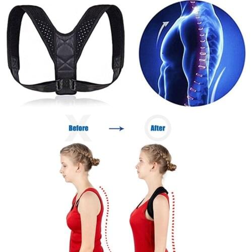 Brace Support Belt Adjustable Back Posture Corrector Clavicle Spine Back Shoulder Lumbar Posture Correction