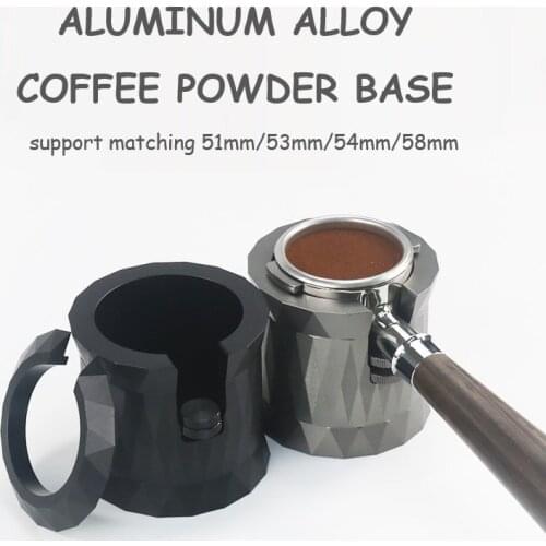 51~58mm Coffee Tampers Base Coffee Press Holder Handle Holder Aluminum Alloy Coffee Filling Seat Kitchen Coffee Accessories