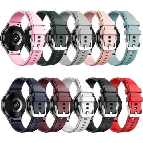 Bands for Samsung Galaxy Watch 4 Classic Band 46mm 42mm /4 44mm 40mm for Silicone 20mm Sport Strap Replacement Galaxy Watch 4