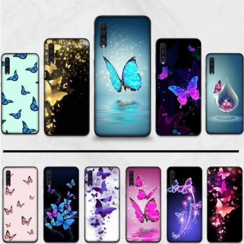 Colorful butterfly flower DIY Luxury Phone Case For Samsung A20 A30 30s A40 A7 2018 J2 J7 prime J4 Plus S5 Note 9 10 Plus