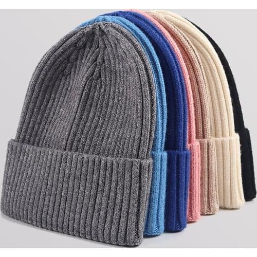 High Quality New Beanie Hat For Women Men Winter Hats 2021 Autumn Knitted Cap Hip Hop Cap Skullies Beanies