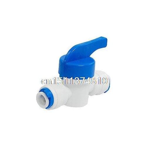 Blue Plastic Handle Elbow Type Water Tank Ball Valve