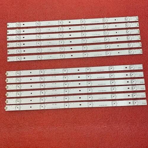 LED backlight (12)for Sharp LC-49CFE5002E LC-49CFE6031K LC-49CFE6032K LC-49CFF5001K LC-49CFE6032E RF-AJ490E32-0601R 0601L-01