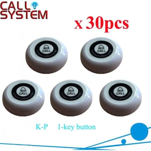 Service Button Restaurant Call Buzzer Server Paging systems K-P Single key 30pcs
