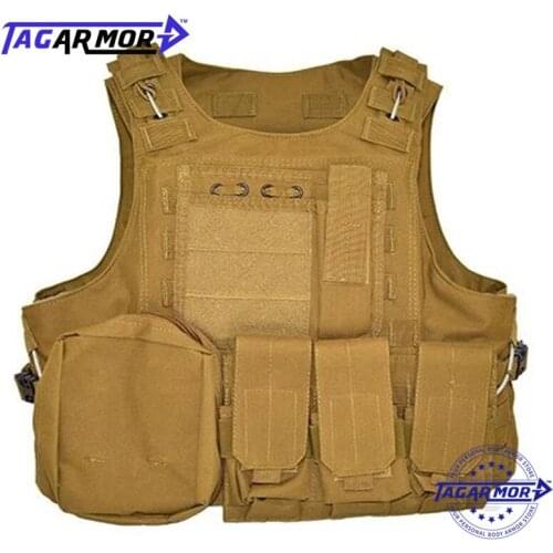 Heavy Duty Detachable Special Forces Military NIJ IIIA 9mm Body Armor Bullet Proof Combat Vest