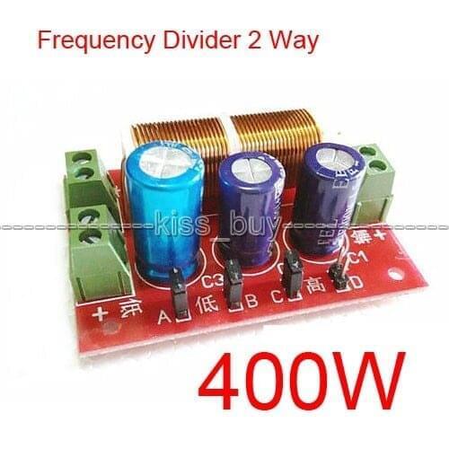 YLY-2088 stable Treble/Bass Frequency Divider 2 Way Speaker Audio Crossover Filters F/ Power amplifier