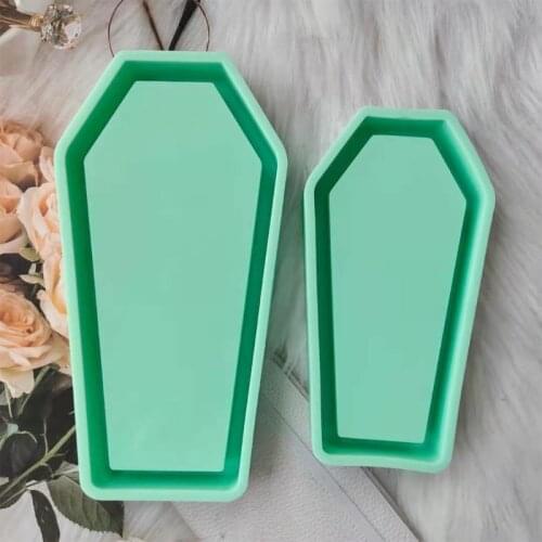 Coffin Box Epoxy Resin Mold Storage Case Silicone Mould DIY Crafts Jewelry Container Making Tool
