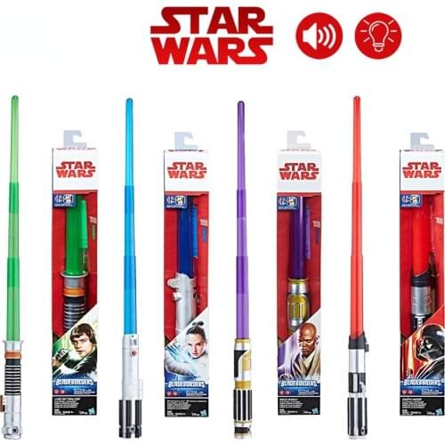 Hasbro Star Wars Lightsaber Darth Vader Rey Luke Mace Windu Heavy Dueling High Quality Light Saber Cosplay Toys Christmas Gift