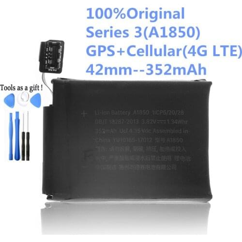 100% Tested Original A1850 Battery Real 352mAh For Apple watch A1861 A1891 A1892 Series 3 42mm GPS + Cellular (4G LTE)