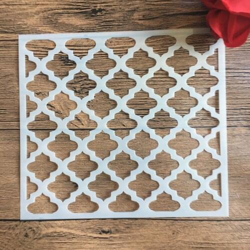 20 *18 cm size diy craft mandala mold for painting stencils stamped photo album embossed paper card on wood, fabric, wall