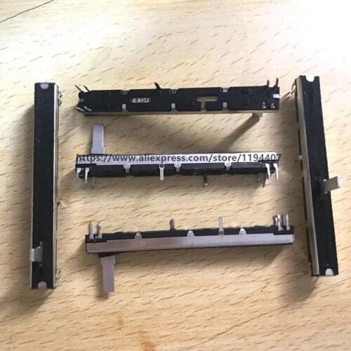 5pcs Straight Slide Potentiometer Double Fader A10K For Soundcraft EFX8 Fader A10Kx2 Can replace for Panasonic potentiometer