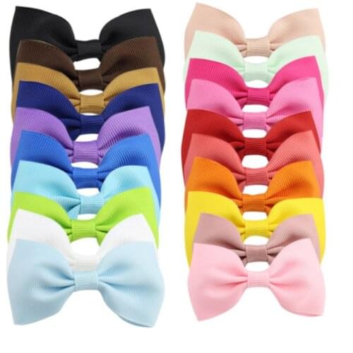 50 pcs/lot , 5*3.5 cm Hot sale ribbon small art hair accessories children cute bow clip hair fashion accessories