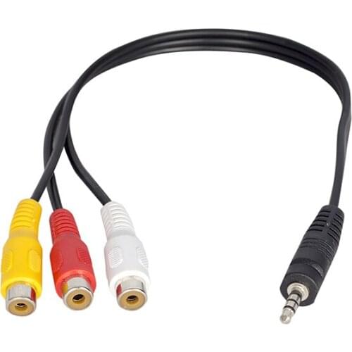 ELEKTROMER 3.5 MM STEREO 4 KNOTTY/3 RCA female 30 CM CABLE