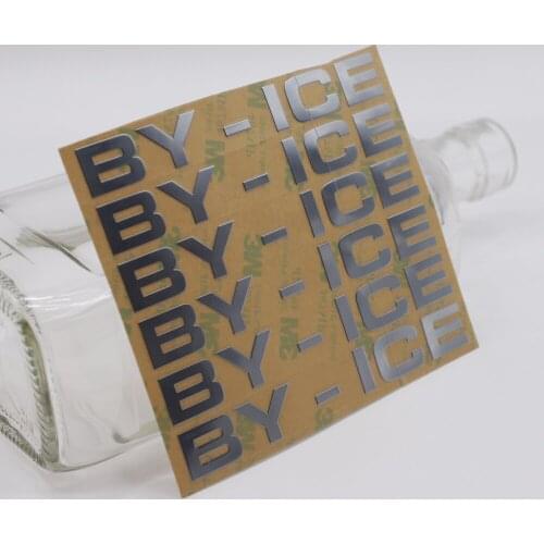 Customized Electroplated Thin Nickel Sticker with 3M Adhesive on backside